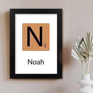 Letter Tile Print and Frame