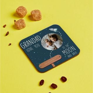 Grandad Moon Coaster