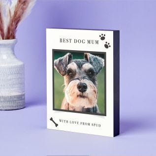 Best Dog Parent Photo Block (8x6")