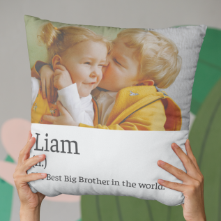 Definition Square Canvas Photo Cushion (18")