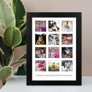 12 Image & Bottom Text Print and Frame