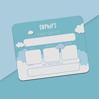 Cloud First Day of School Whiteboard