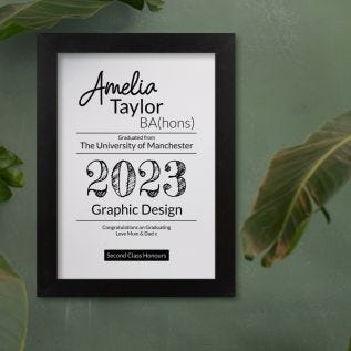 Graduation Print and Frame