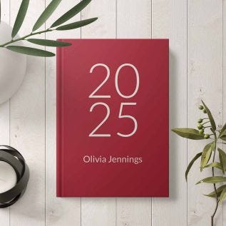 Year & Text Personalised Diary