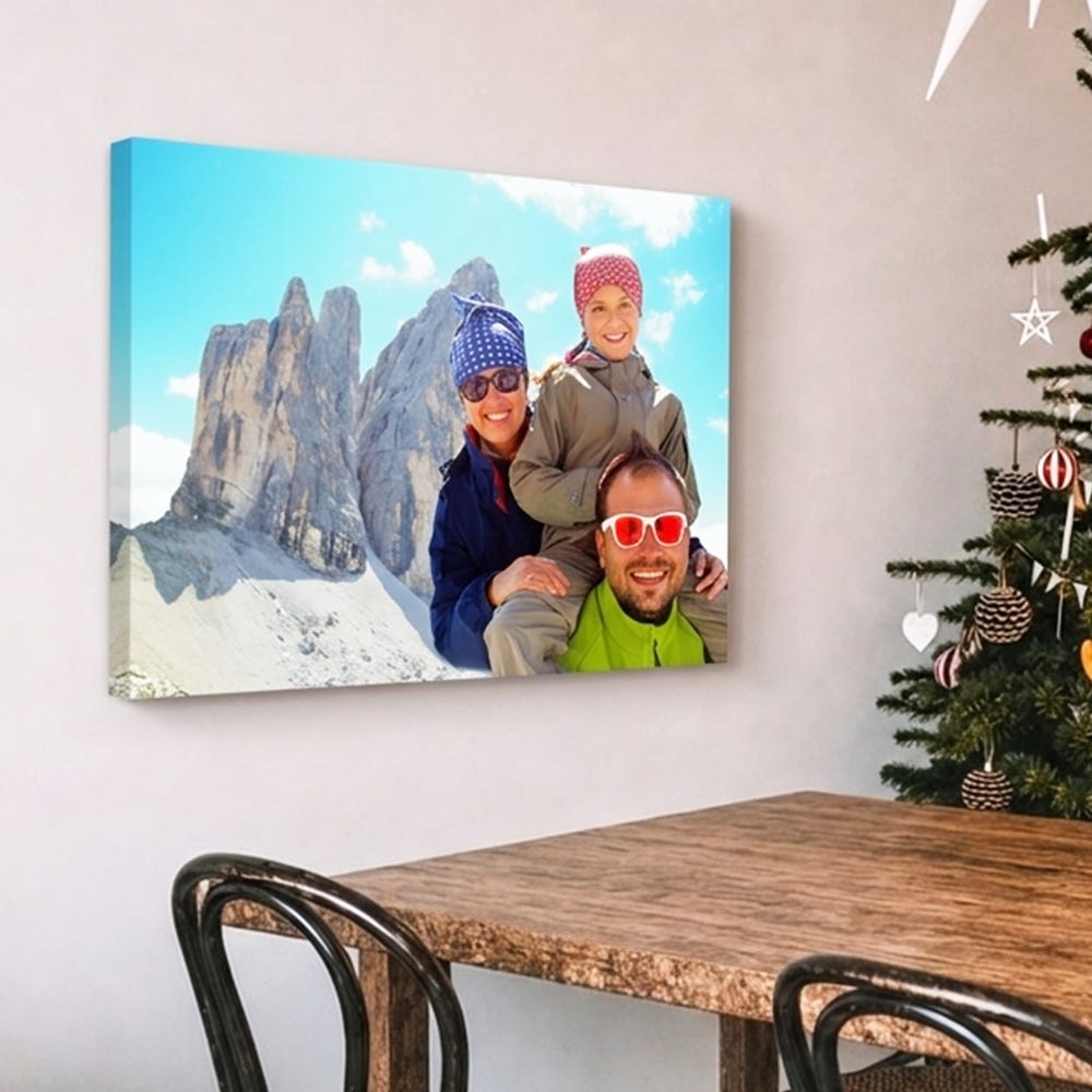 Personalised canvas prints as a Christmas gift