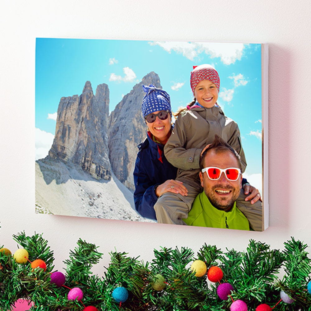 Personalised canvas prints as a Christmas gift